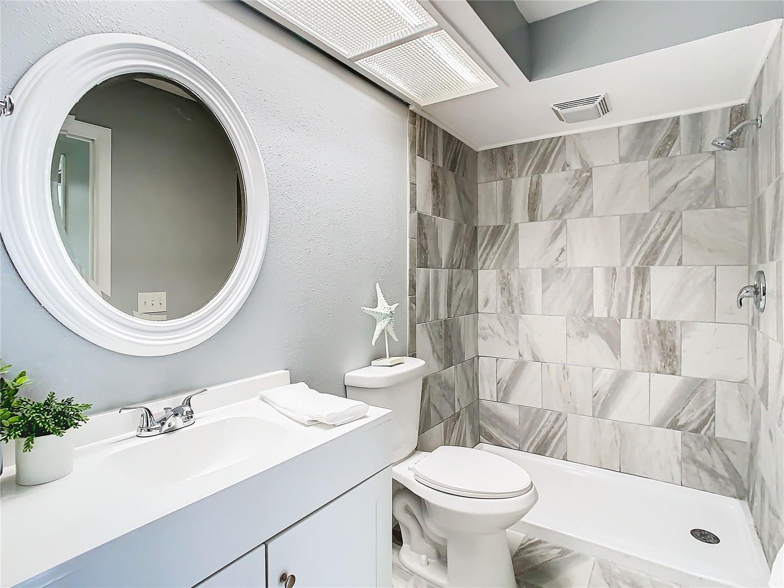 Ensuite bathroom in Owners suite; Newly renovated