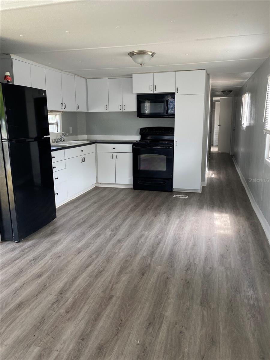 kitchen, laminate floors