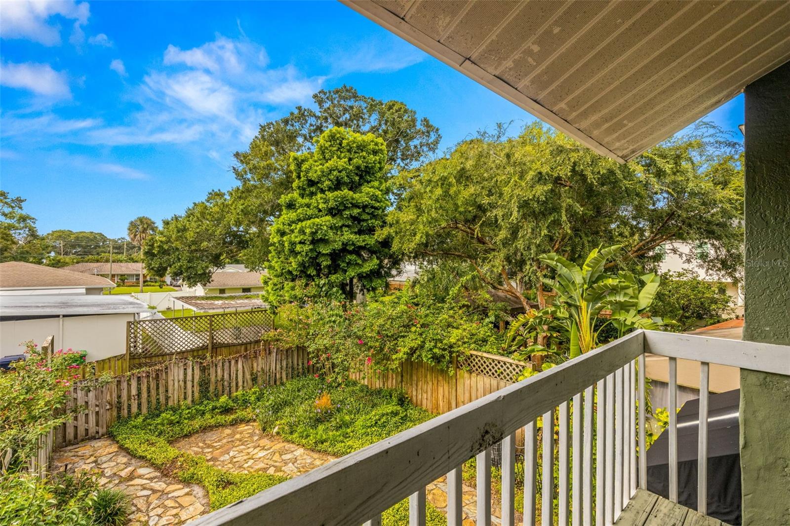 Rear yard from Primary Bedroom Balcony