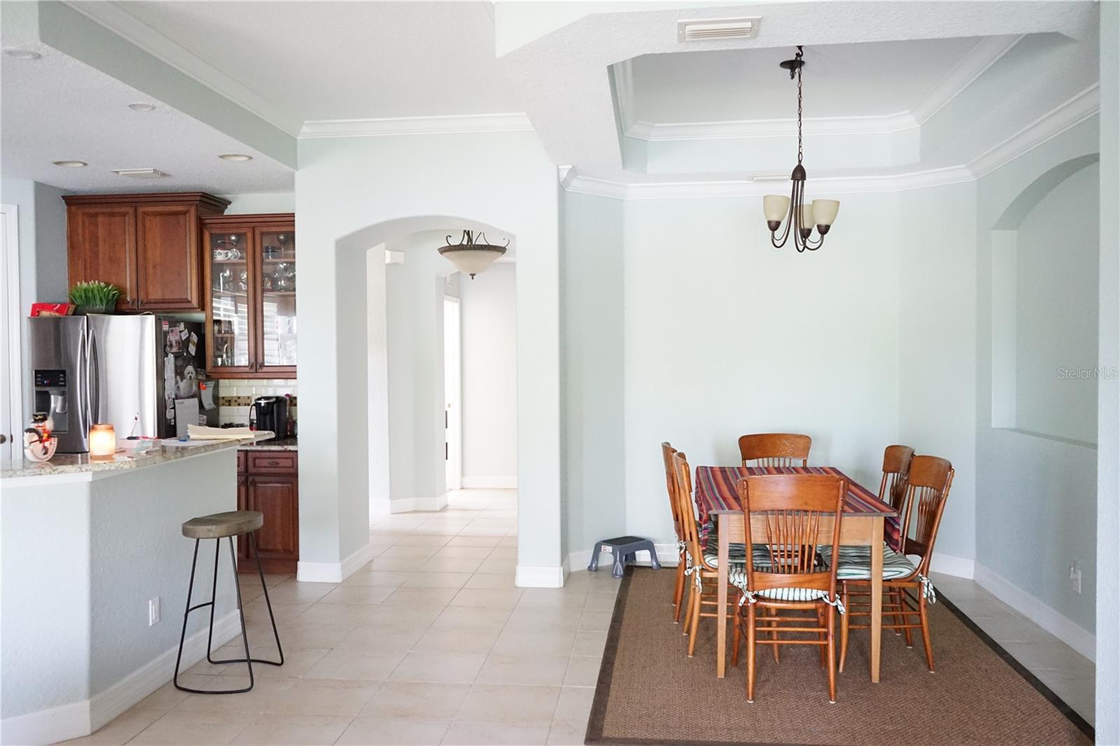 dining and hallway to foyer