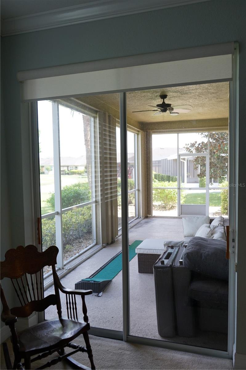 view to lanai from owner's bedroom