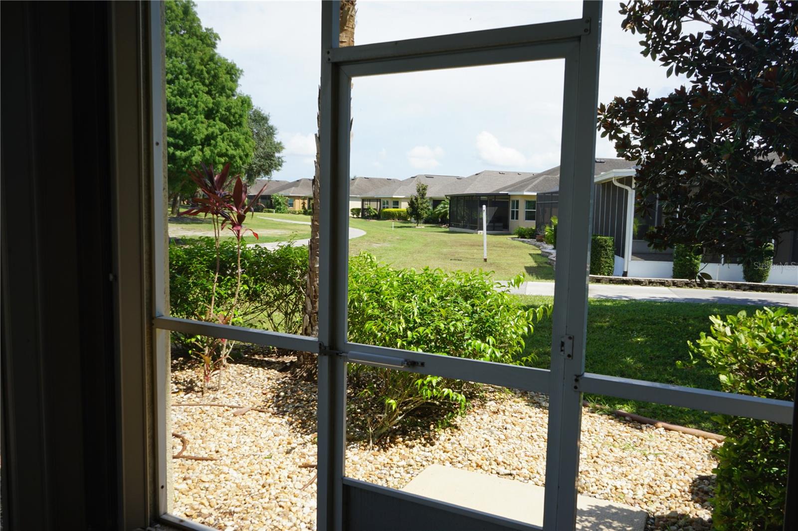 lanai is screened with hurricane panels