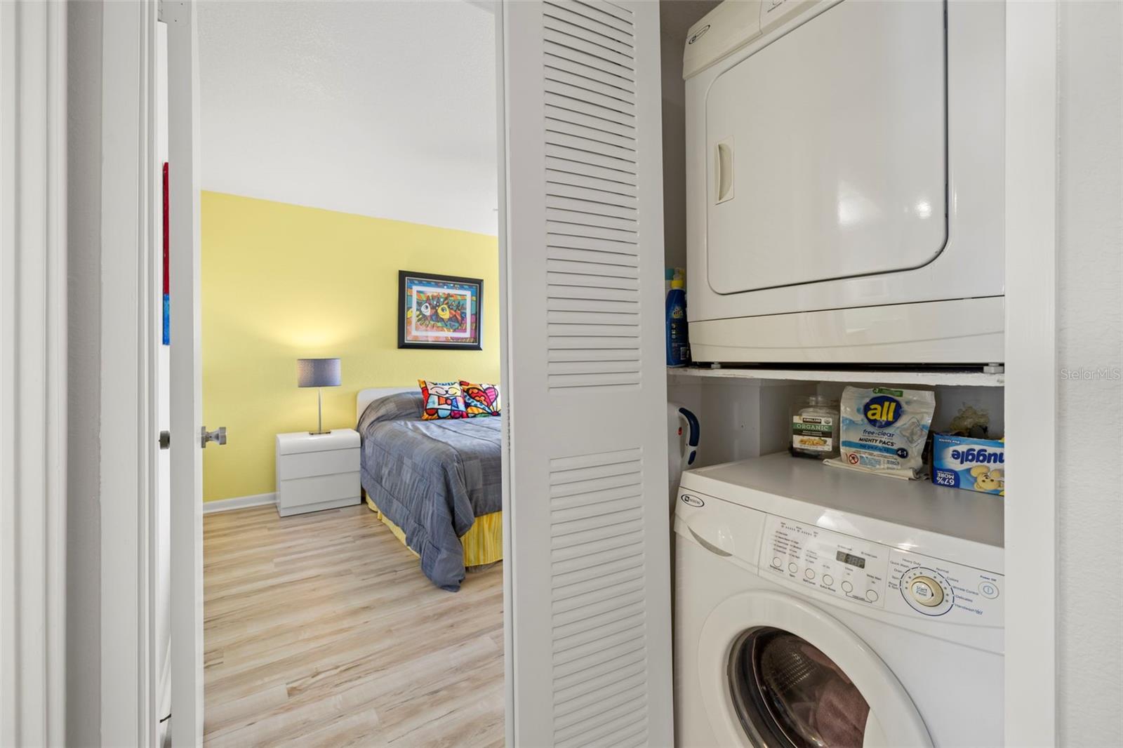 Washer and dryer closet