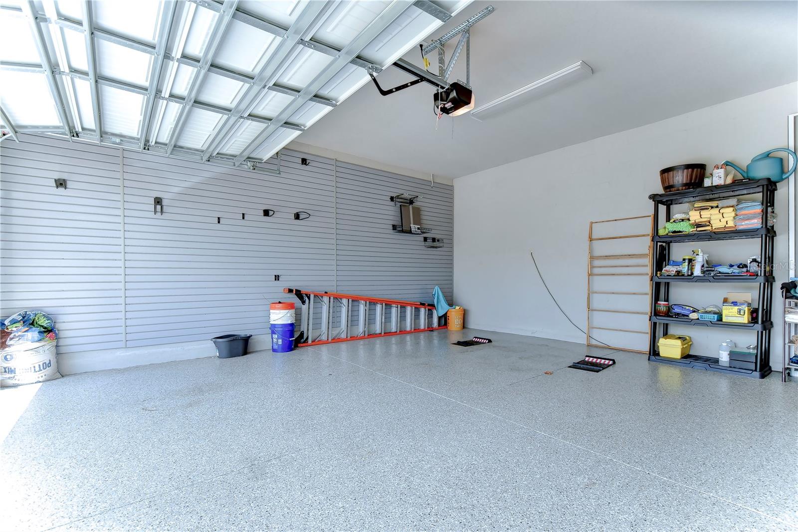 Garage with epoxy floors!