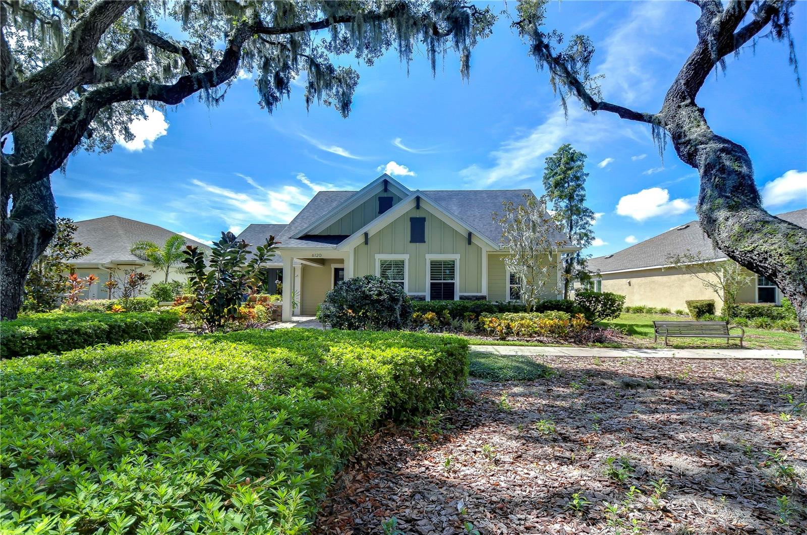 Green space at the front of the house!