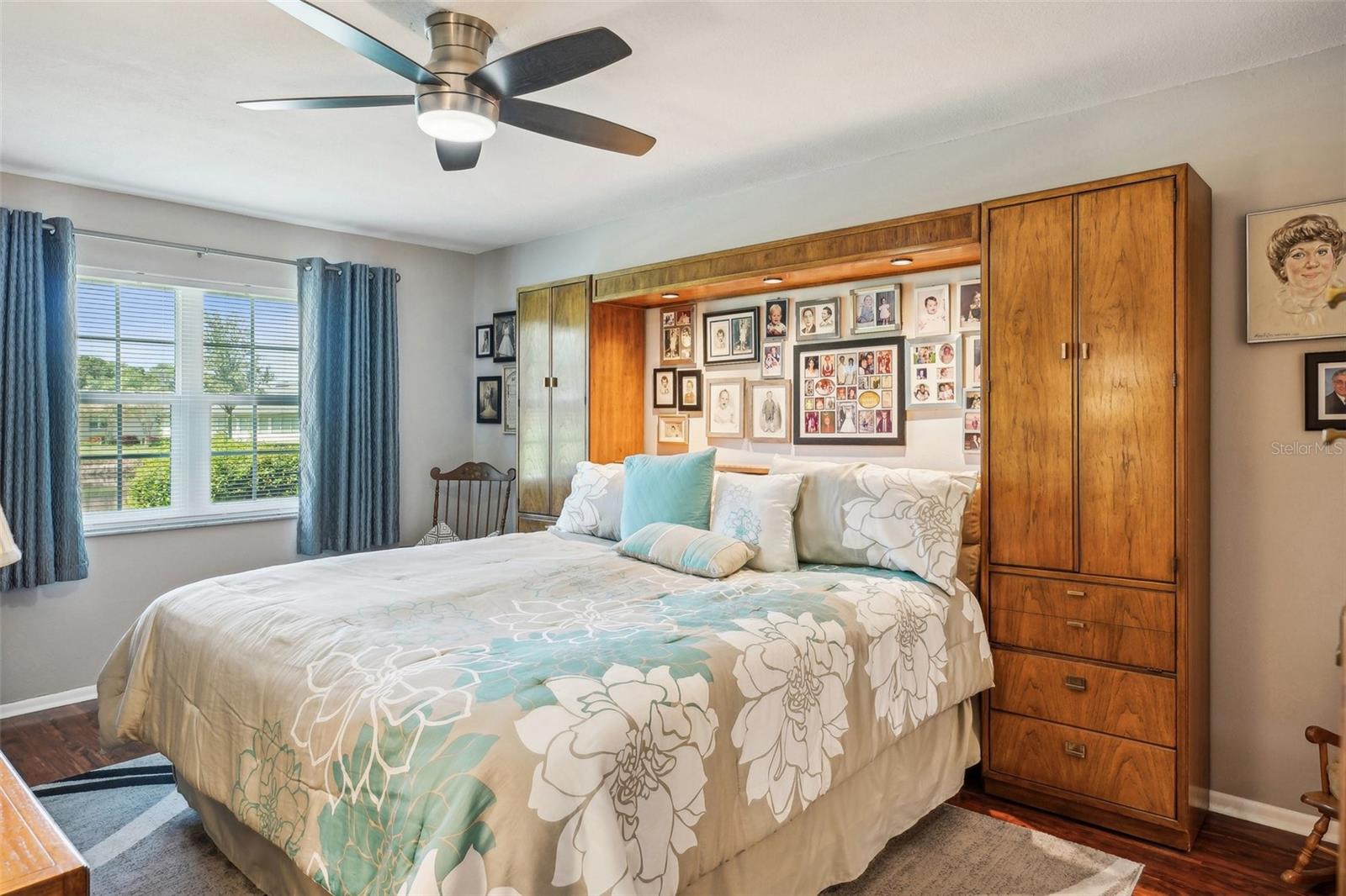 Very large master bedroom with beautiful views to wake up to.