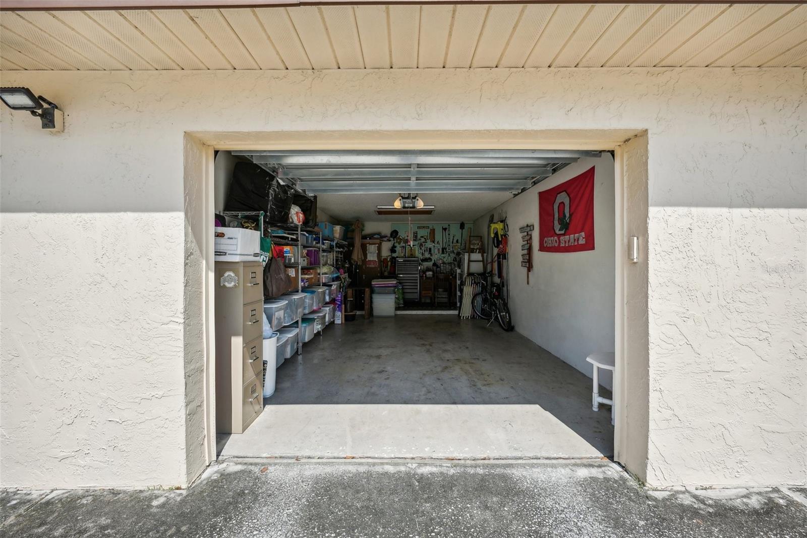 Garage with room for Golf Cart.