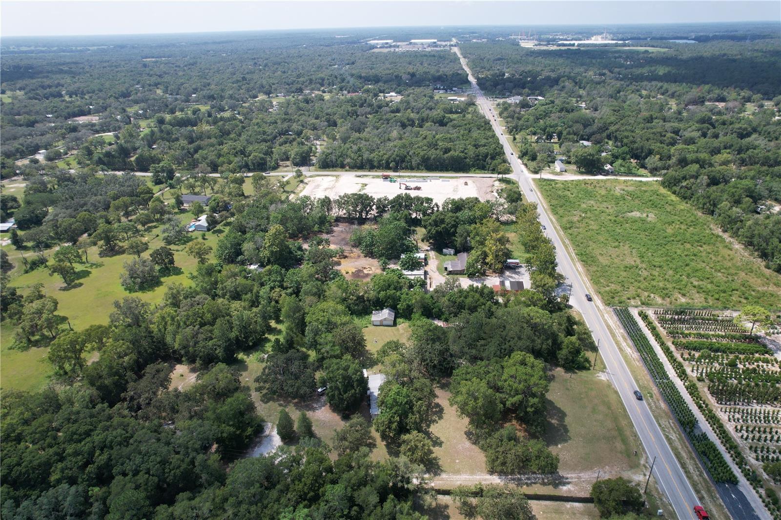 aerial view to the south