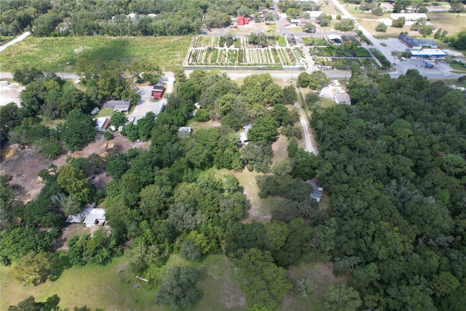 aerial view to the west