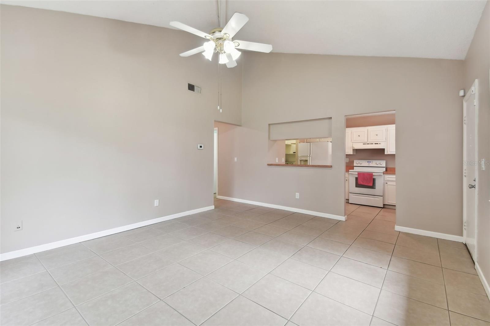 Looking toward the kitchen