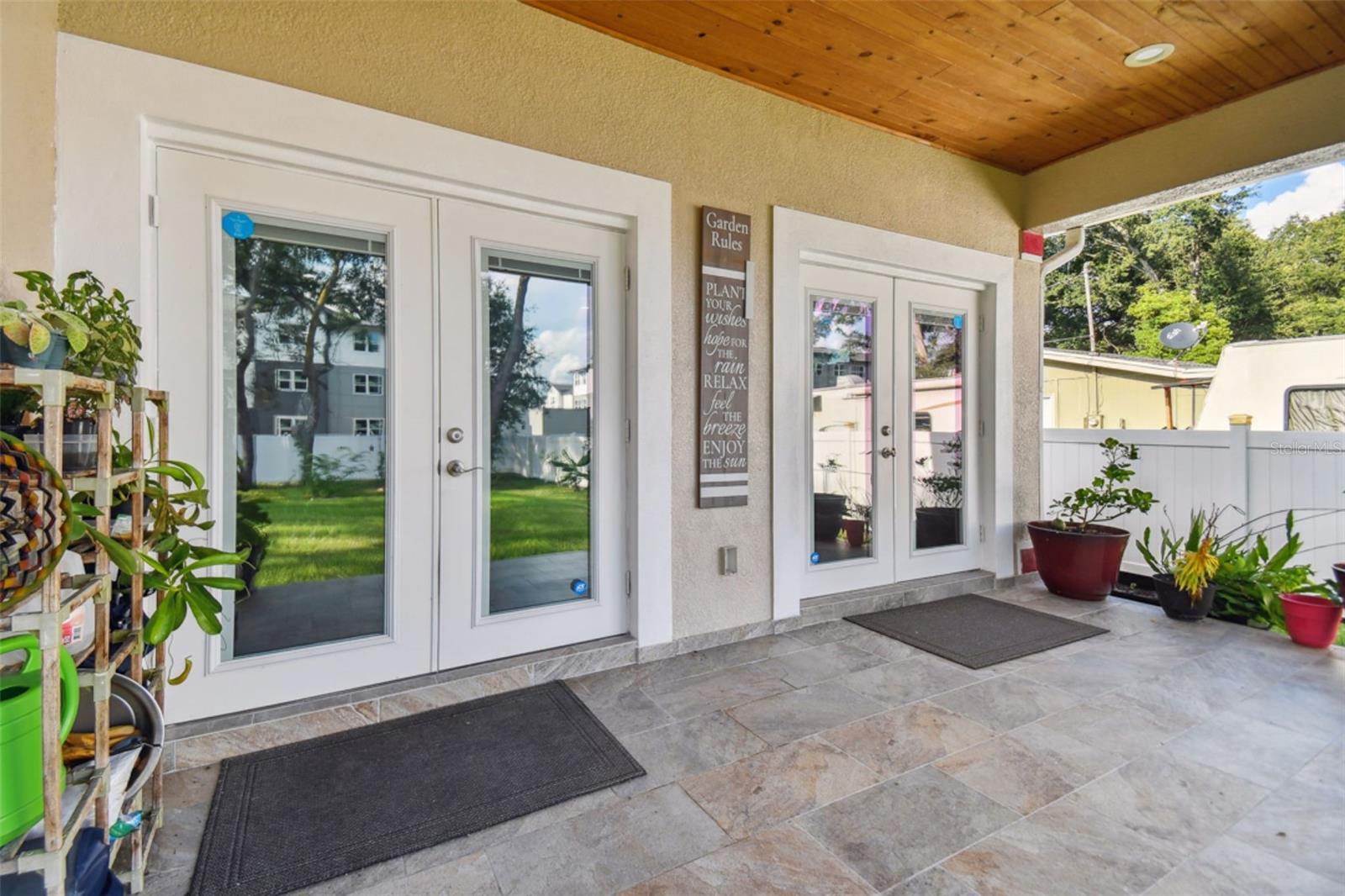 French Doors with Mirror Tint