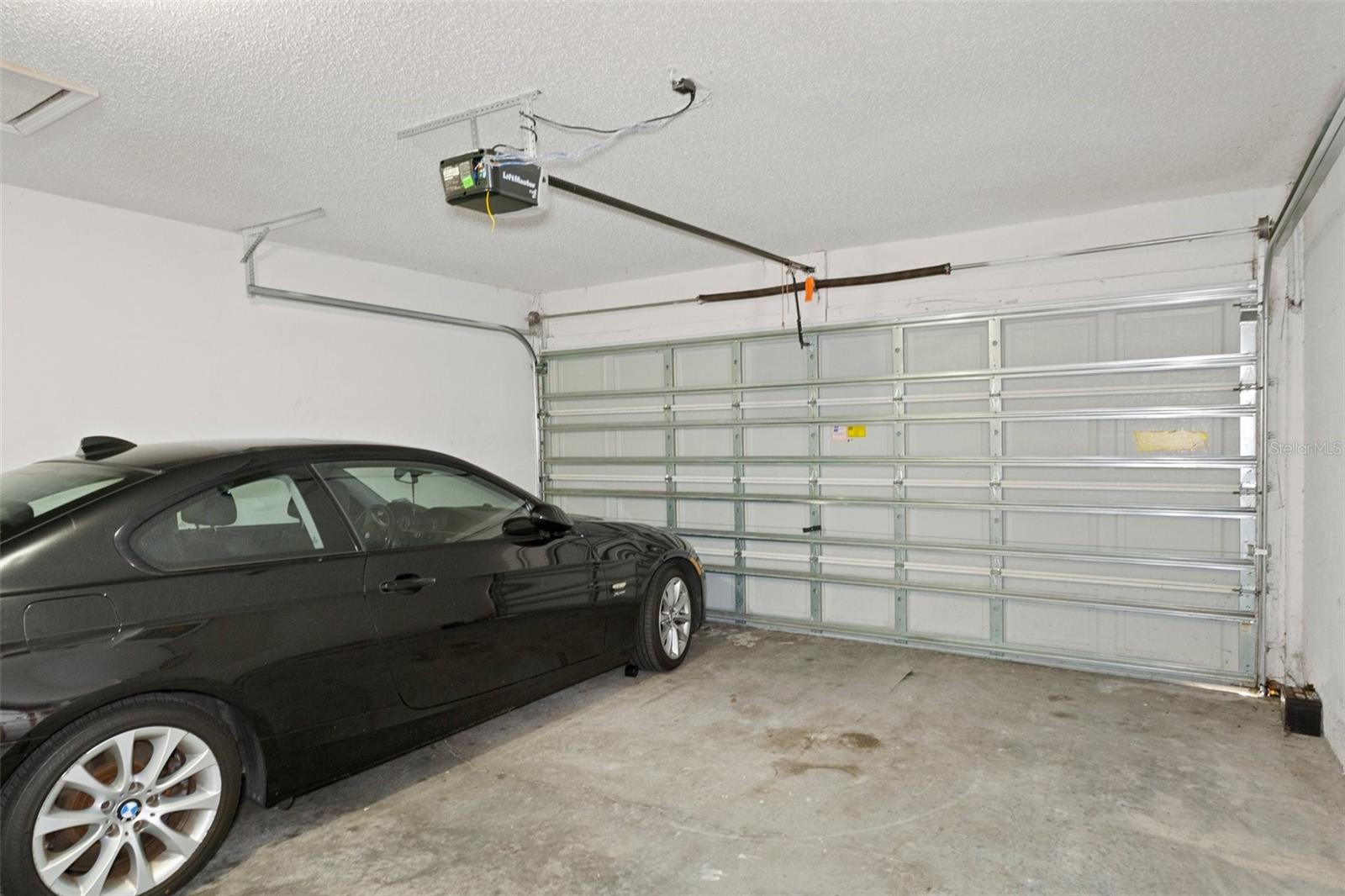 View of the two car garage