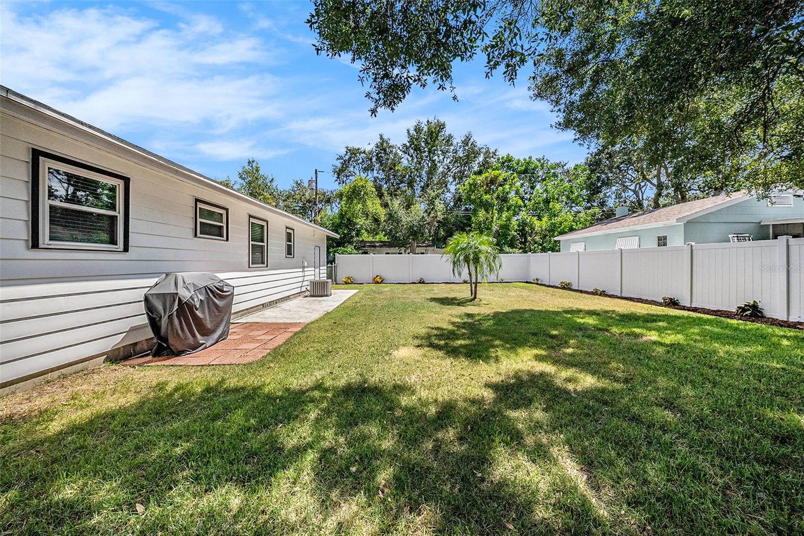 Different view of backyard