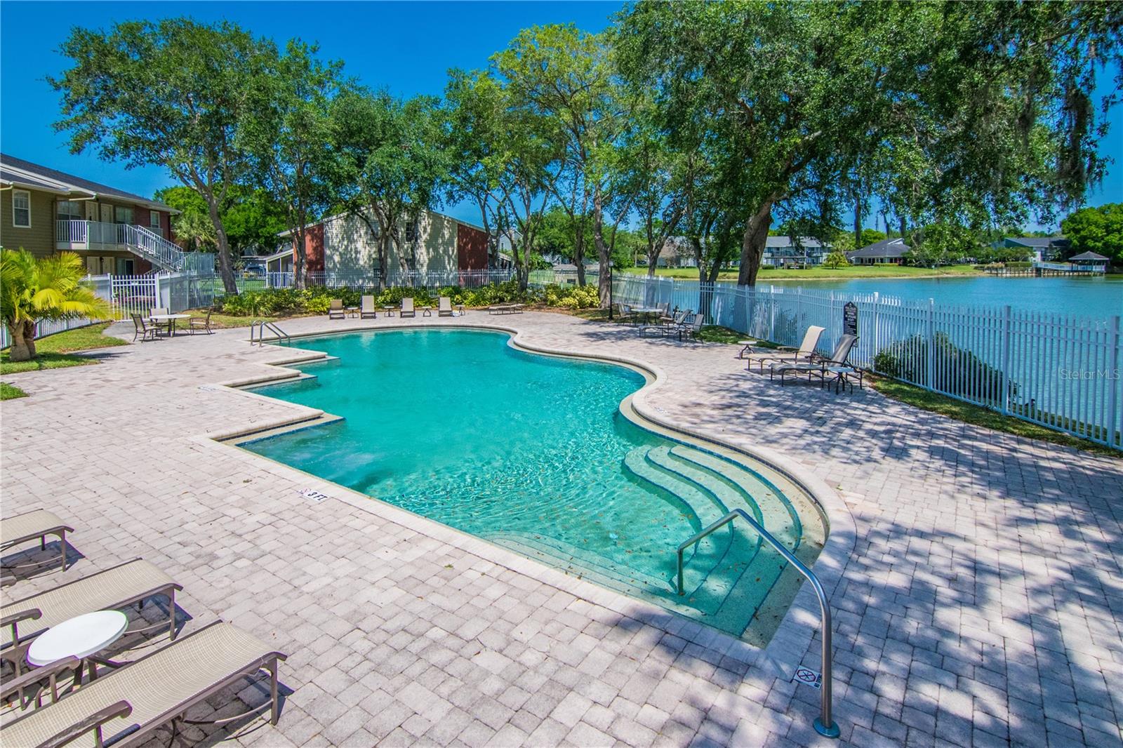 Salt Water Pool Overlooking Lake