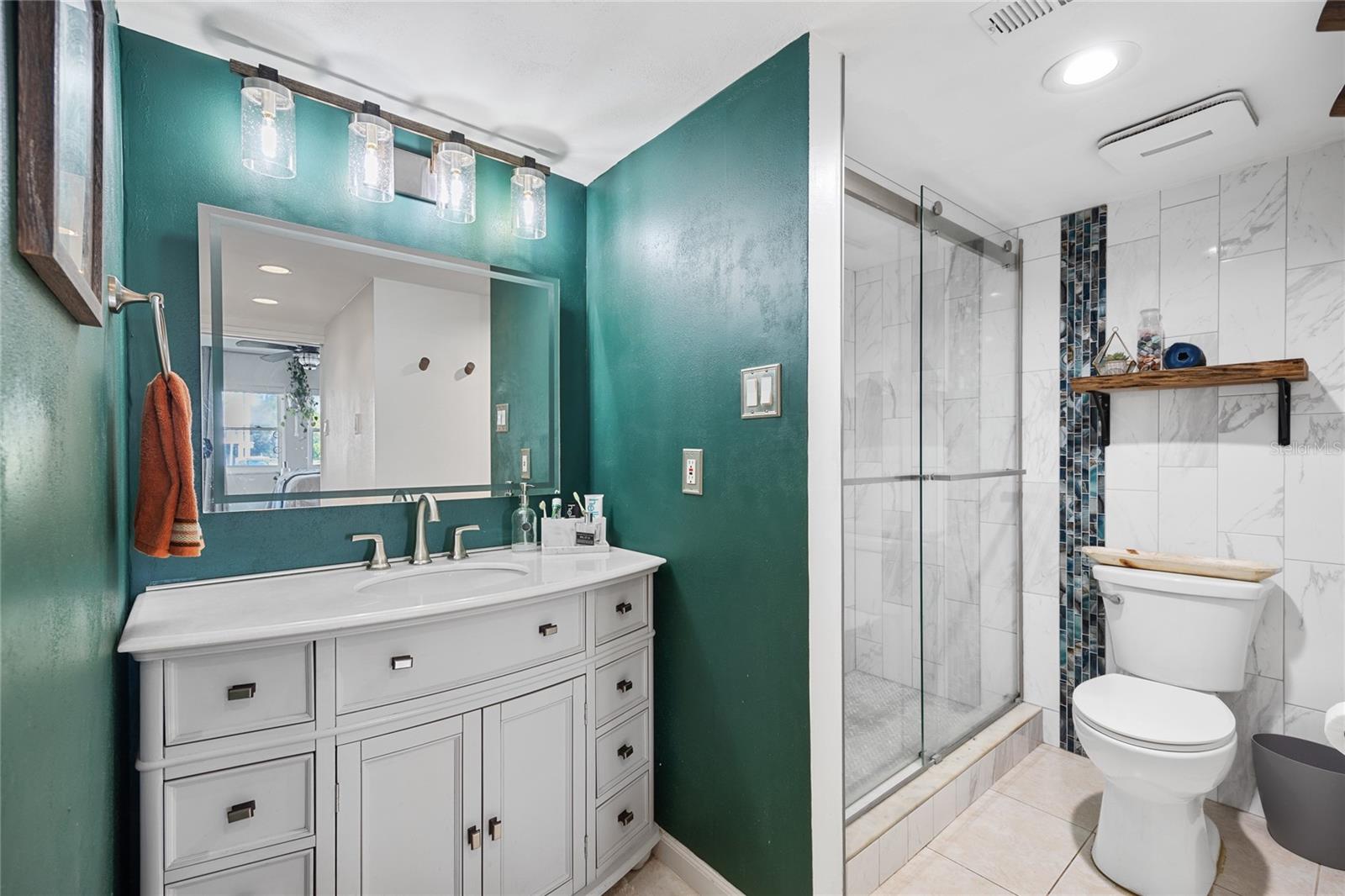 Beautifully updated Master Bathroom