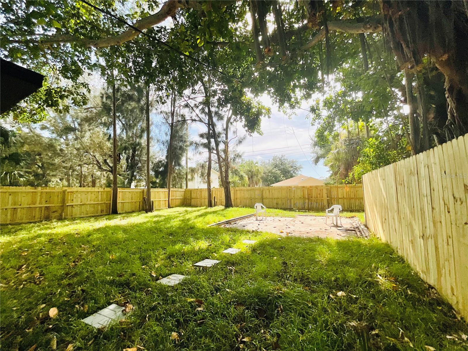 Large Fenced In Backyard