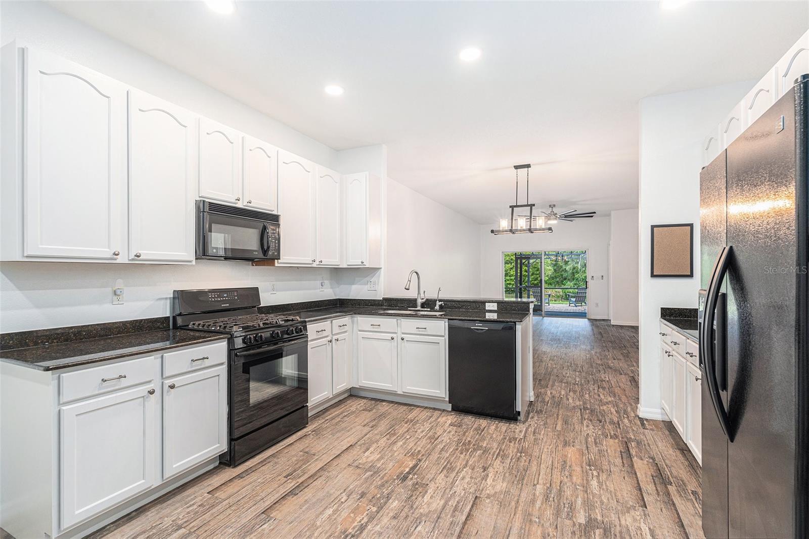 Black Appliances with white cabinets-Pop!