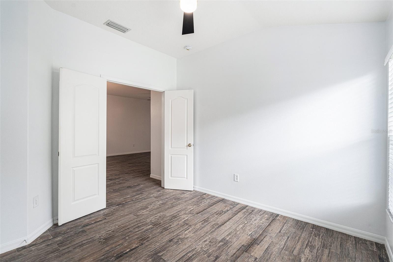 French Doors into Bedroom 3