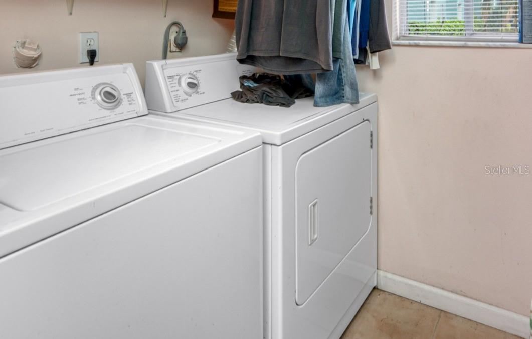 laundry in kitchen