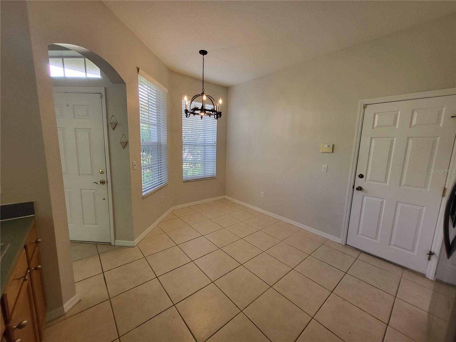 A great space here featuring shaded natural lighting could be a great breakfast nook, coffee bar or whatever you like!