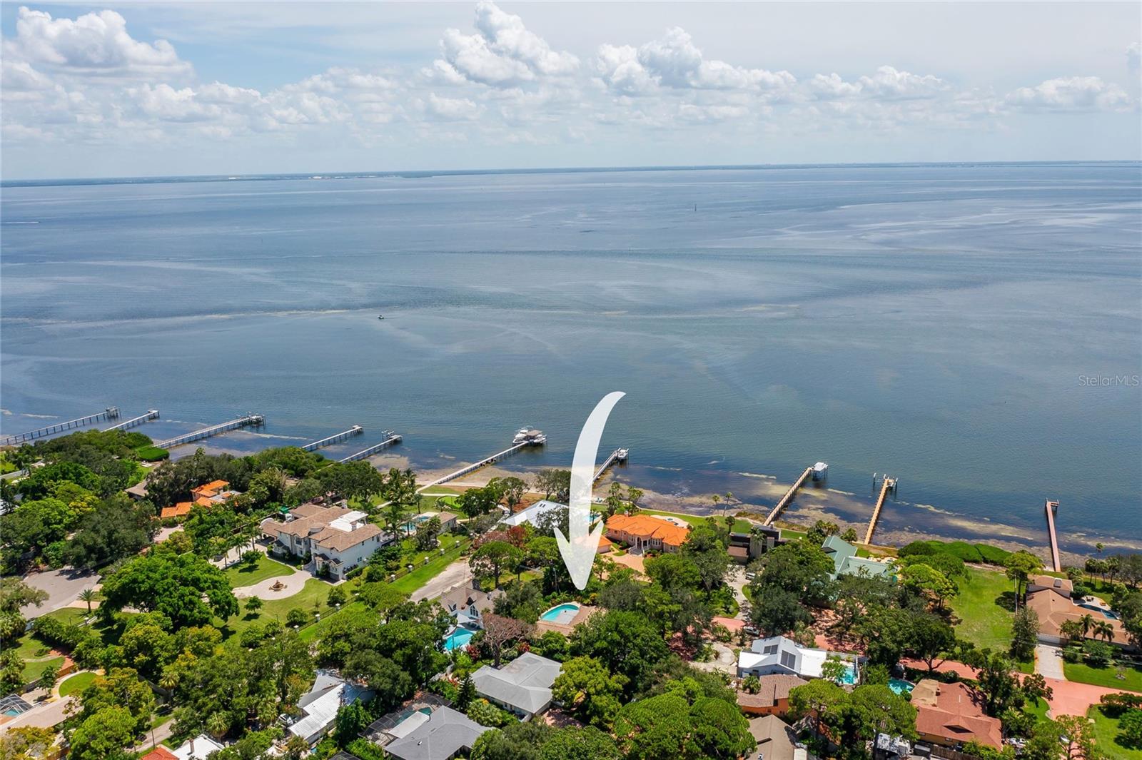 Beautiful blue waters of Tampa Bay.