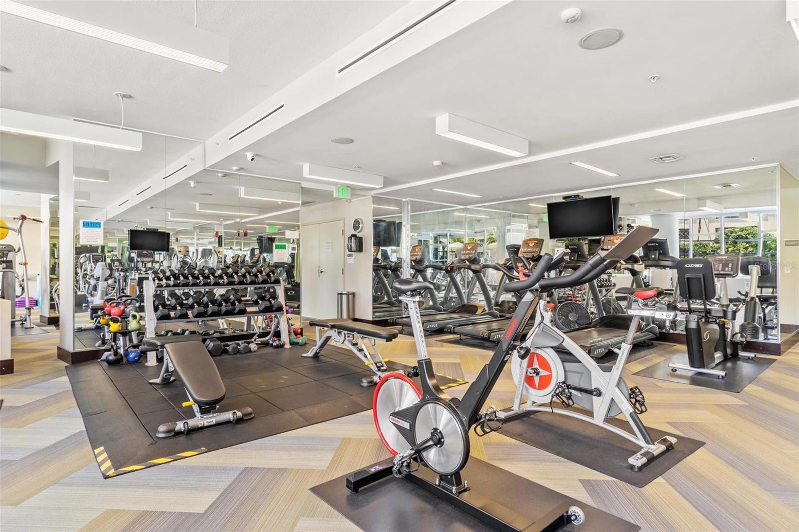 Aerobic/Weights section of the gym. (located on the 6th floor)