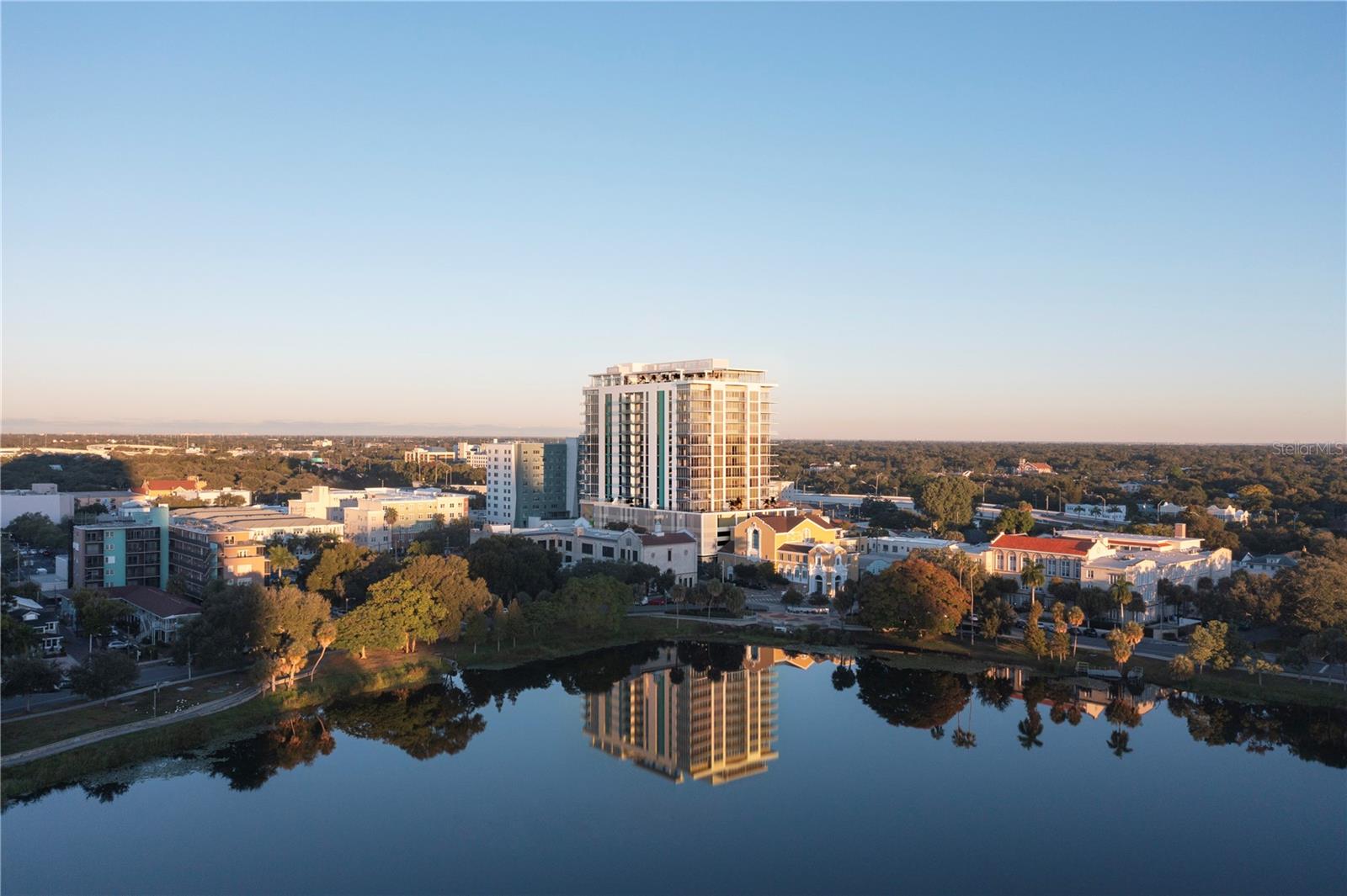 Reflection St Pete, luxury condo located on Mirror Lake