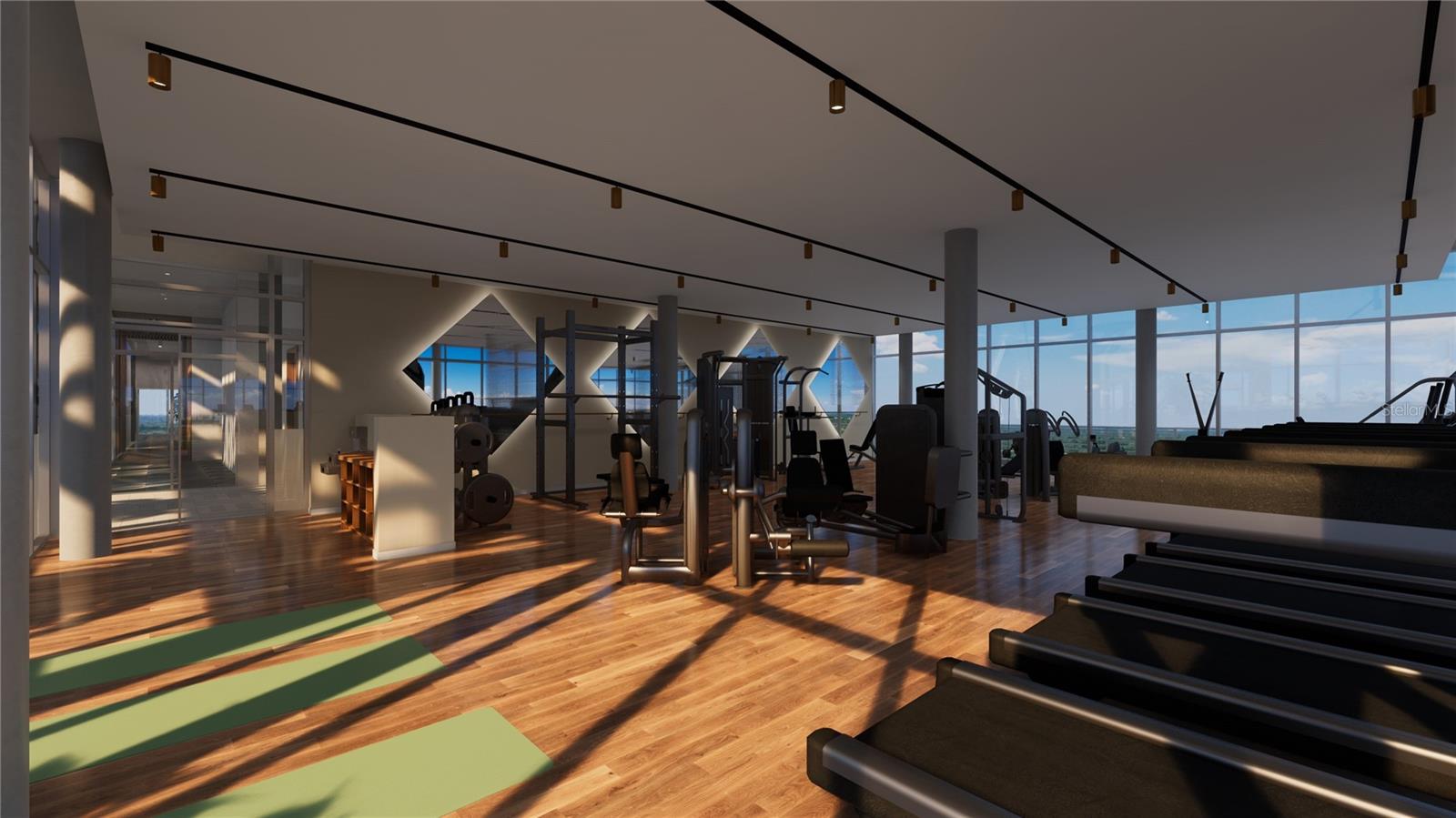 Rooftop Amenities: 2000sqft fitness center