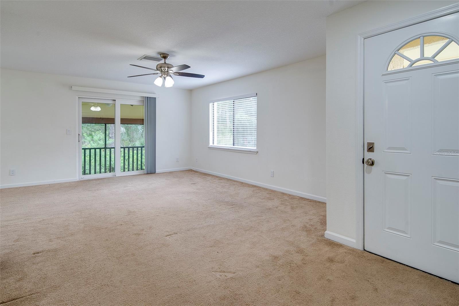 Sliding doors to one of 2 balconies