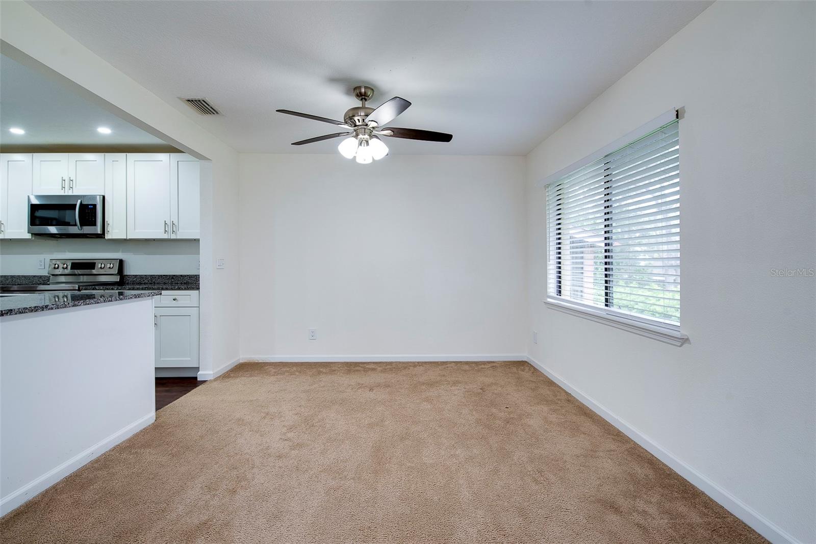 Dining area just off kitchen