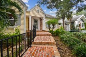 walkway to front door