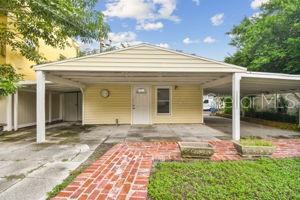 covered garage area