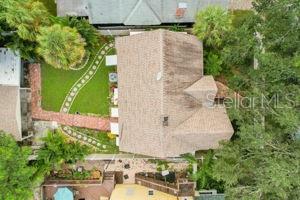 aerial view of house