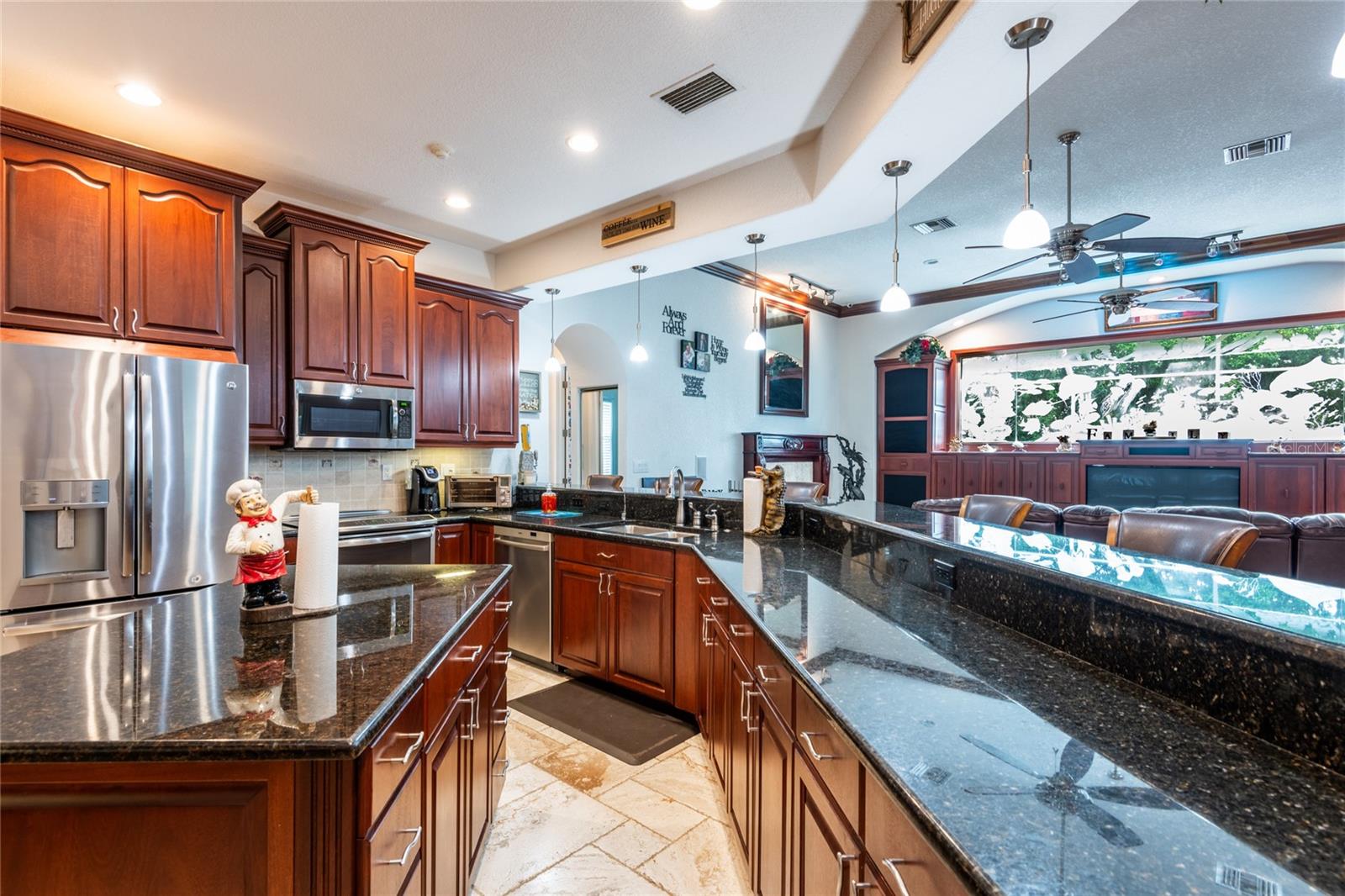 Super functional kitchen with lots of drawers and cabinets.