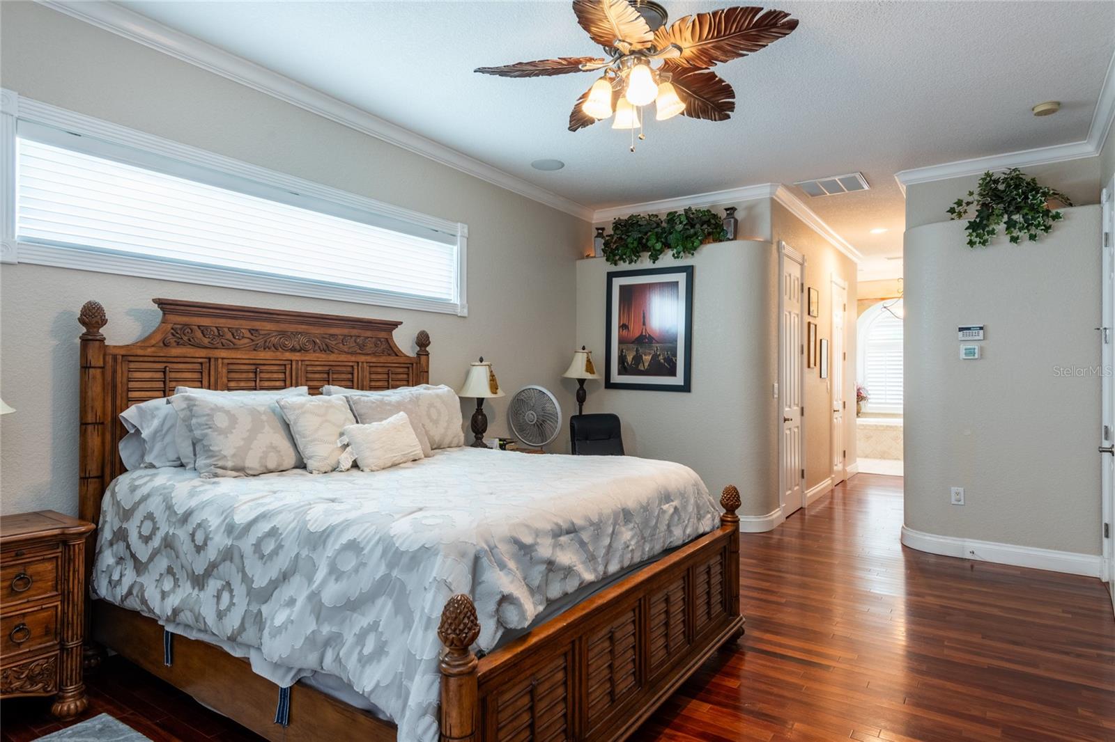 Master bedroom leading to Master bathroom