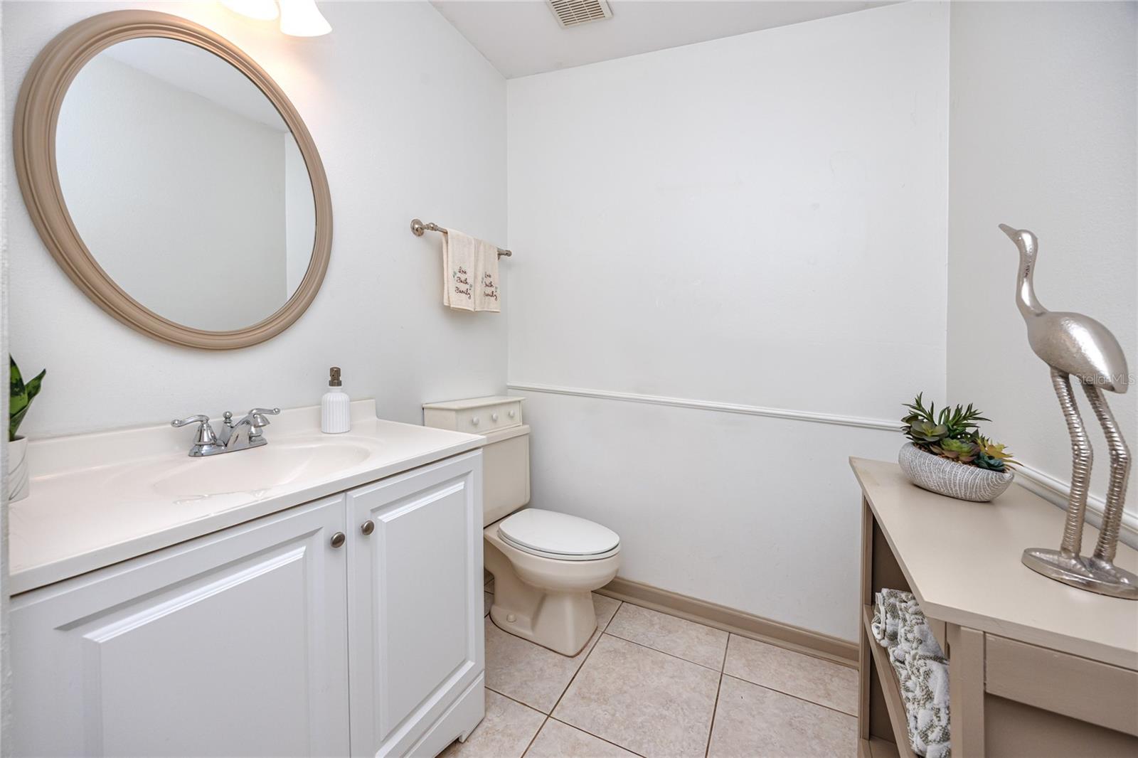 Spacious Downstairs Half Bathroom