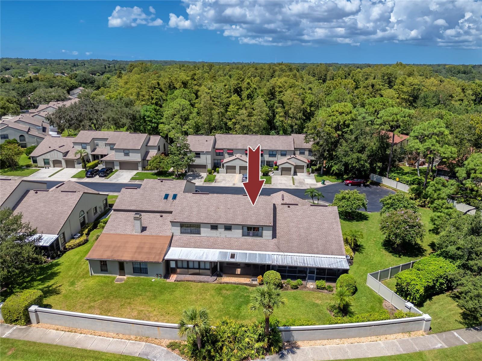 Aerial View of Rear Of Condo