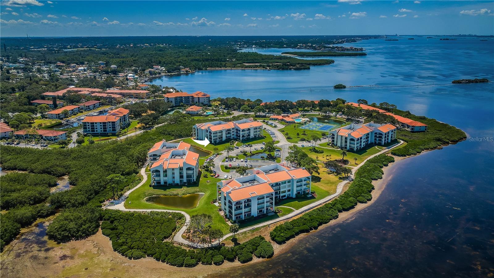 Mariner Village is on Klosterman Point overlooking the Gulf of Mexico