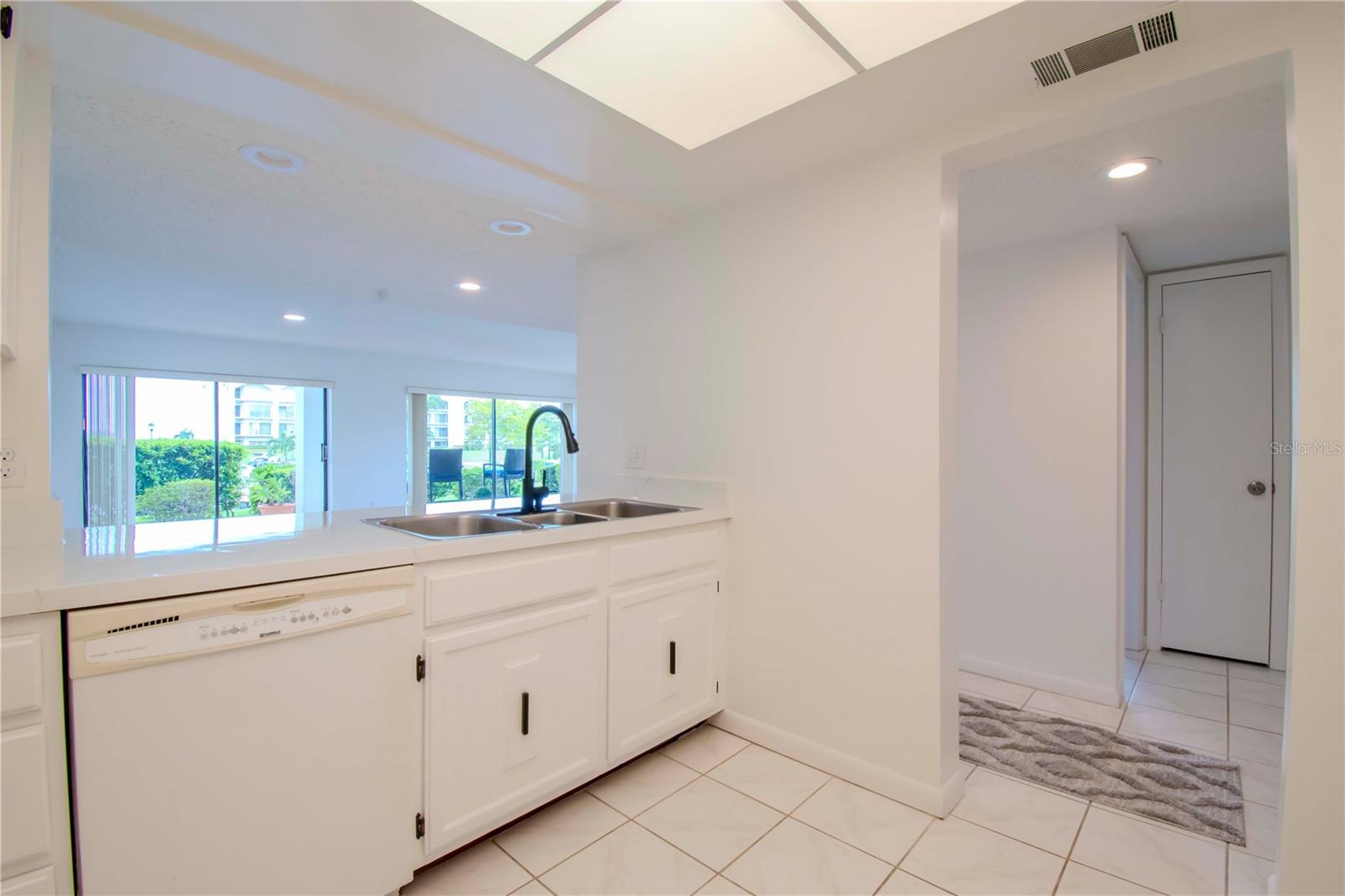 Kitchen view to dining room