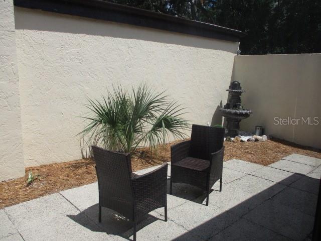 Patio off the kitchen