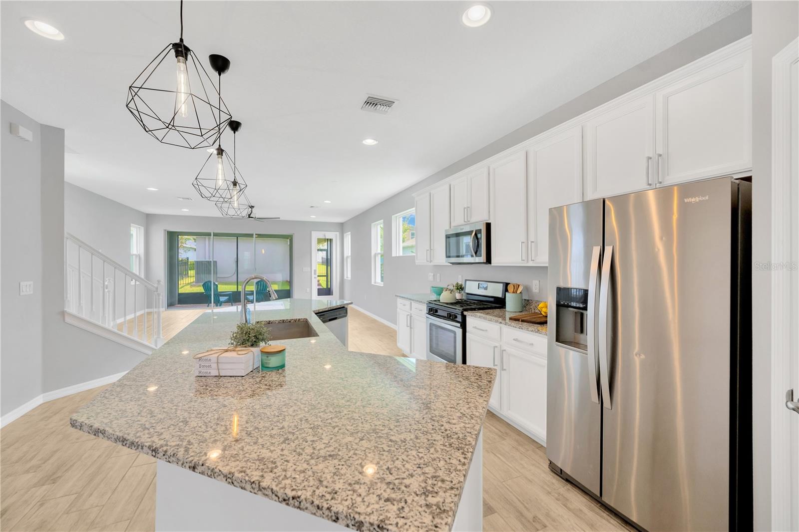 This kitchen is a chef's delight with ample counter space for food prep!