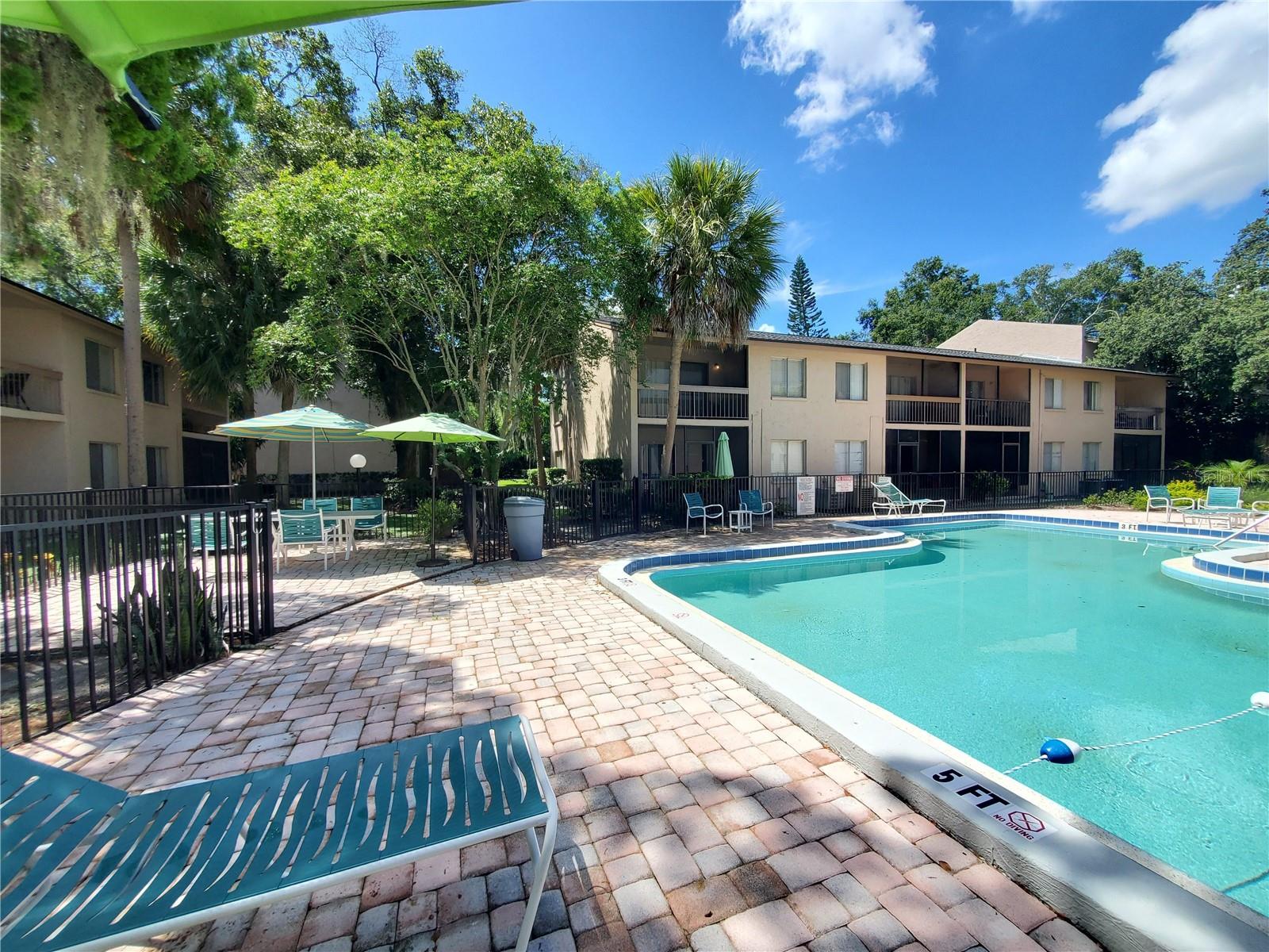 Main pool and clubhouse area