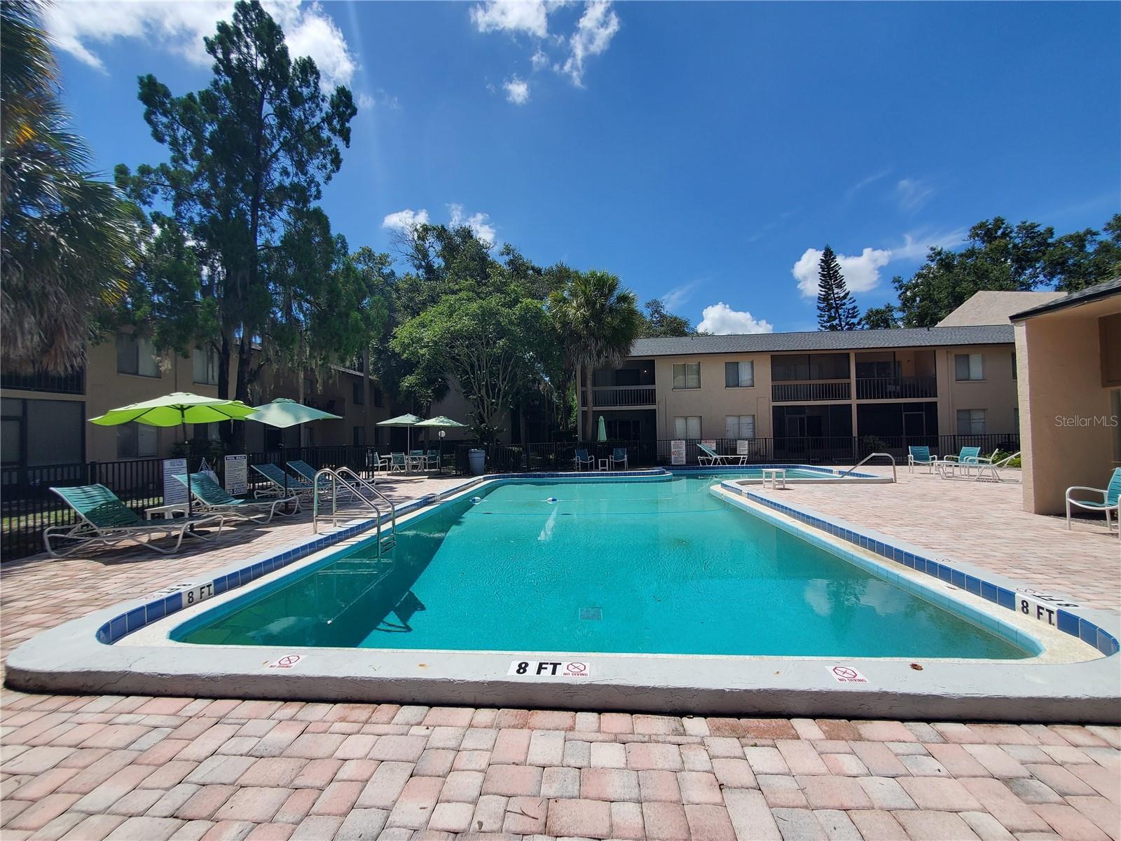 Main pool and clubhouse area