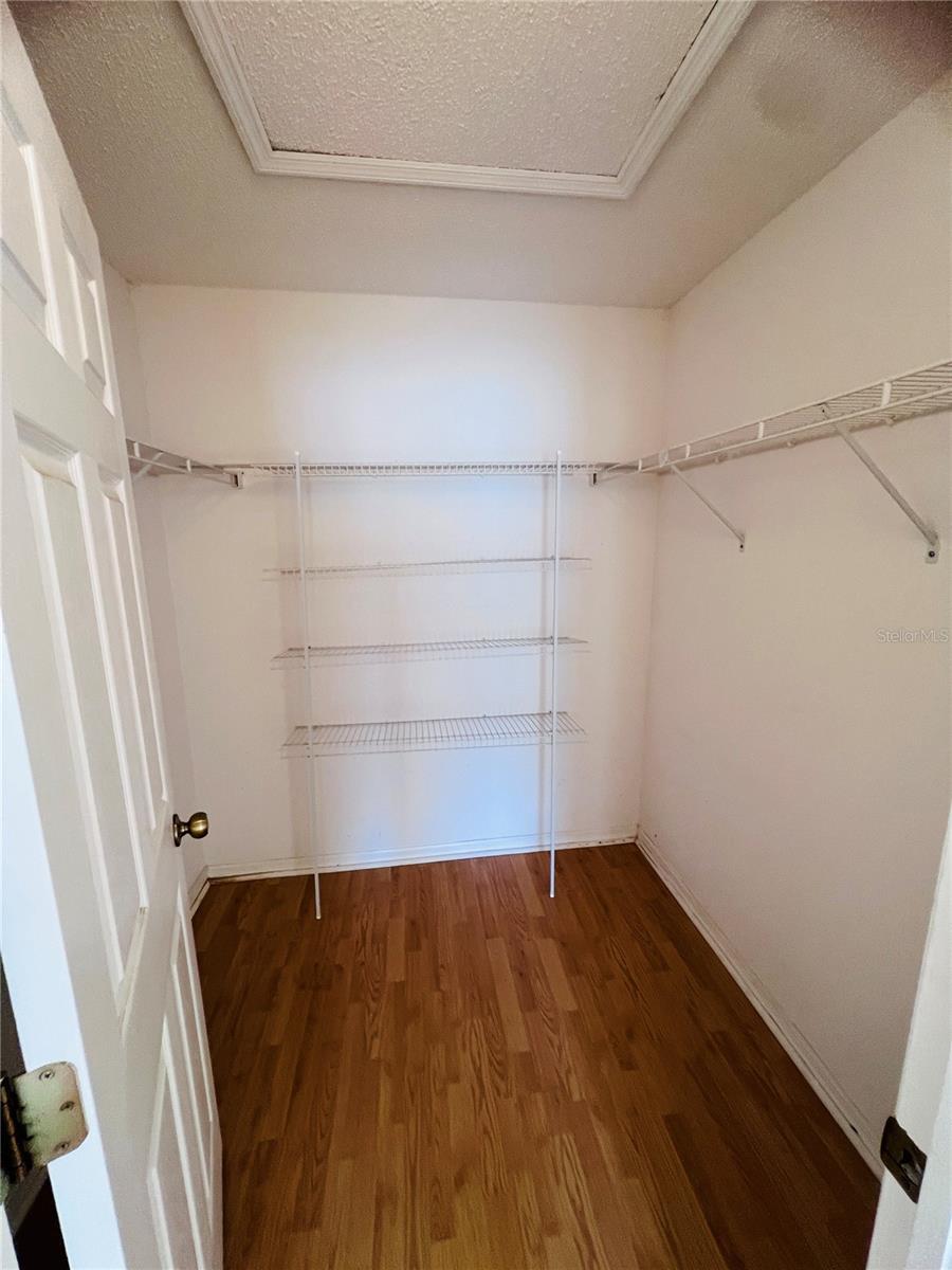 Primary walk-in closet