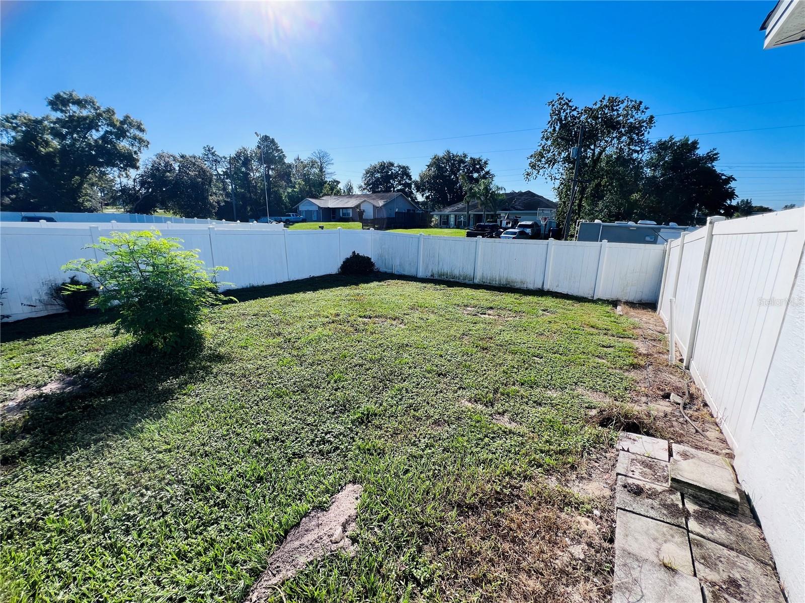 Fenced Yard