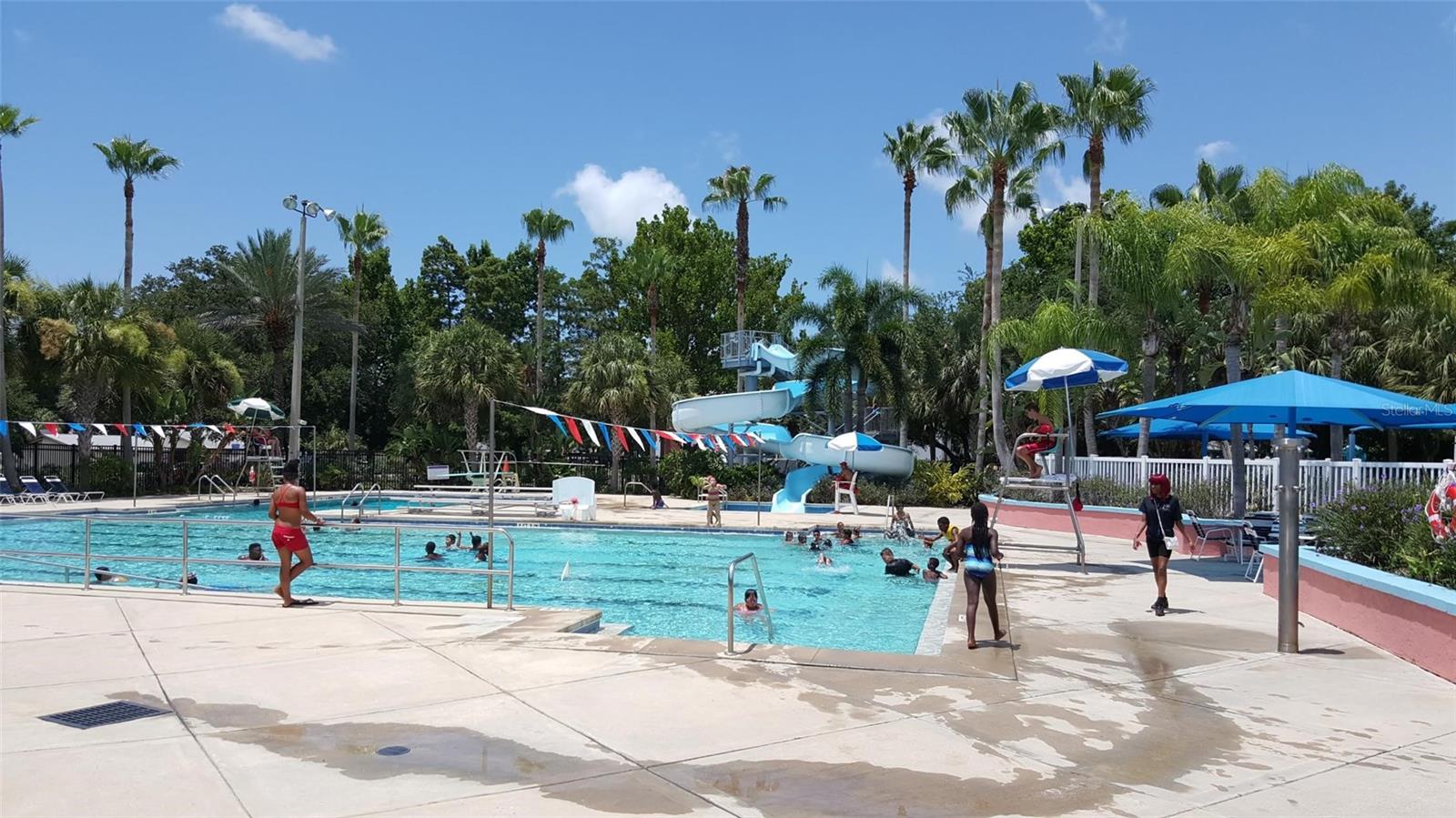 Swimming at rec center