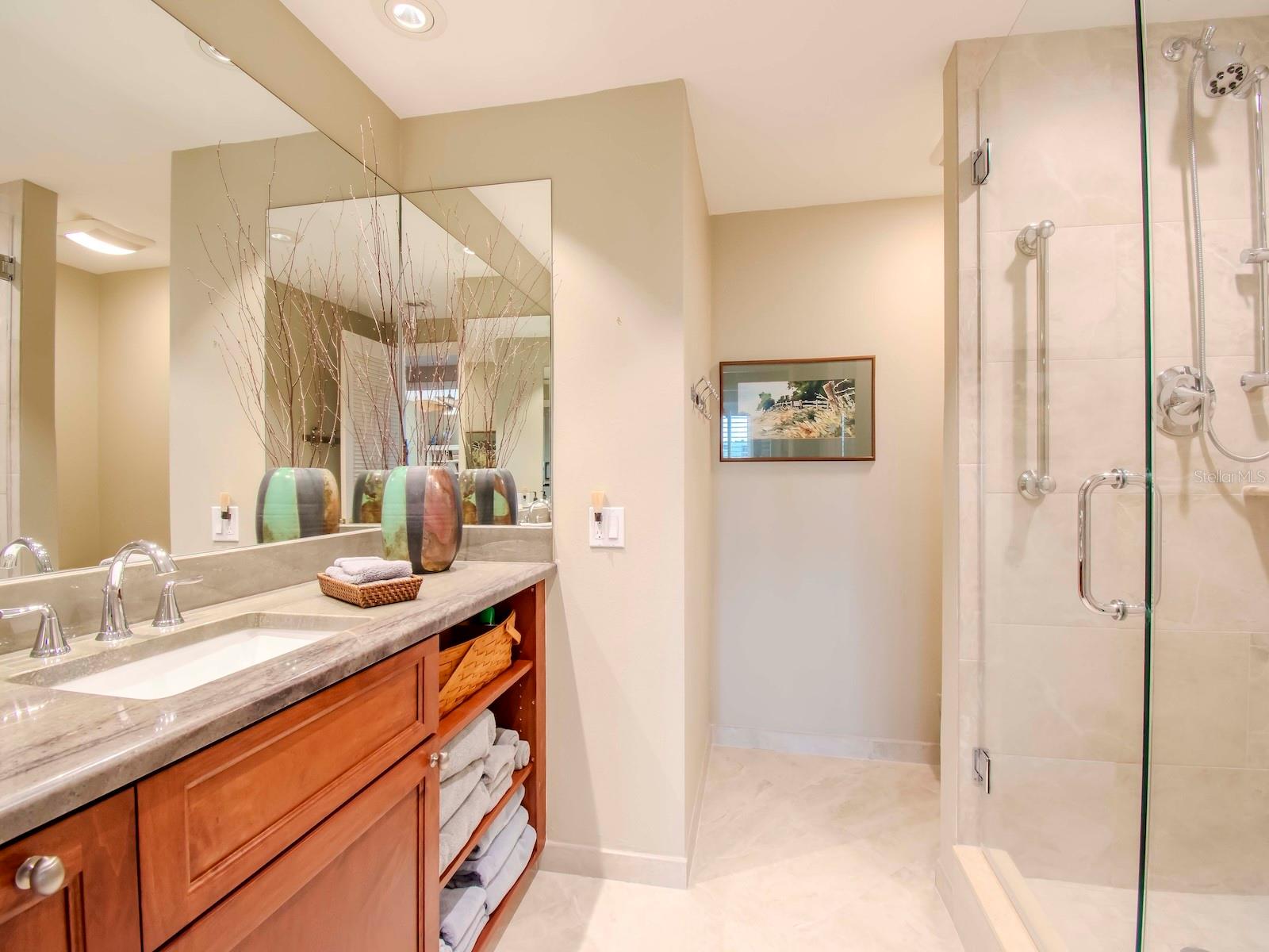 Hall Bath with walk in shower