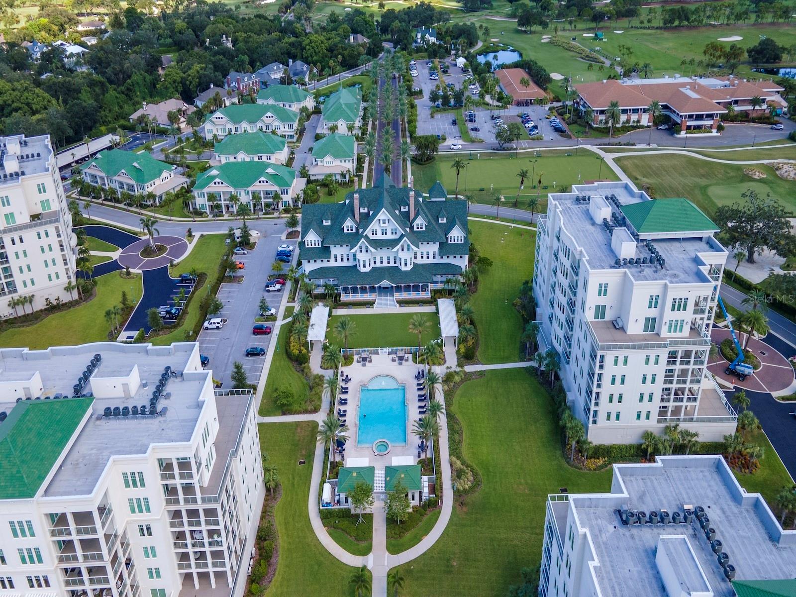 The Belleview Inn and Pool, from 1897, Restored to it's Glory