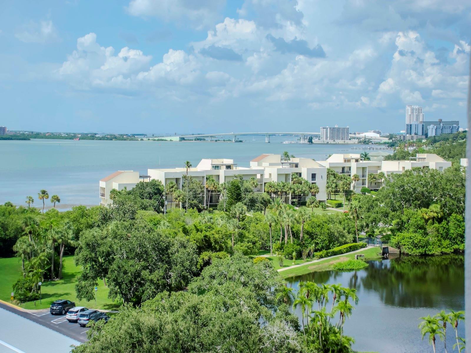 Looking north past Coe Road to the Memorial Causeway.