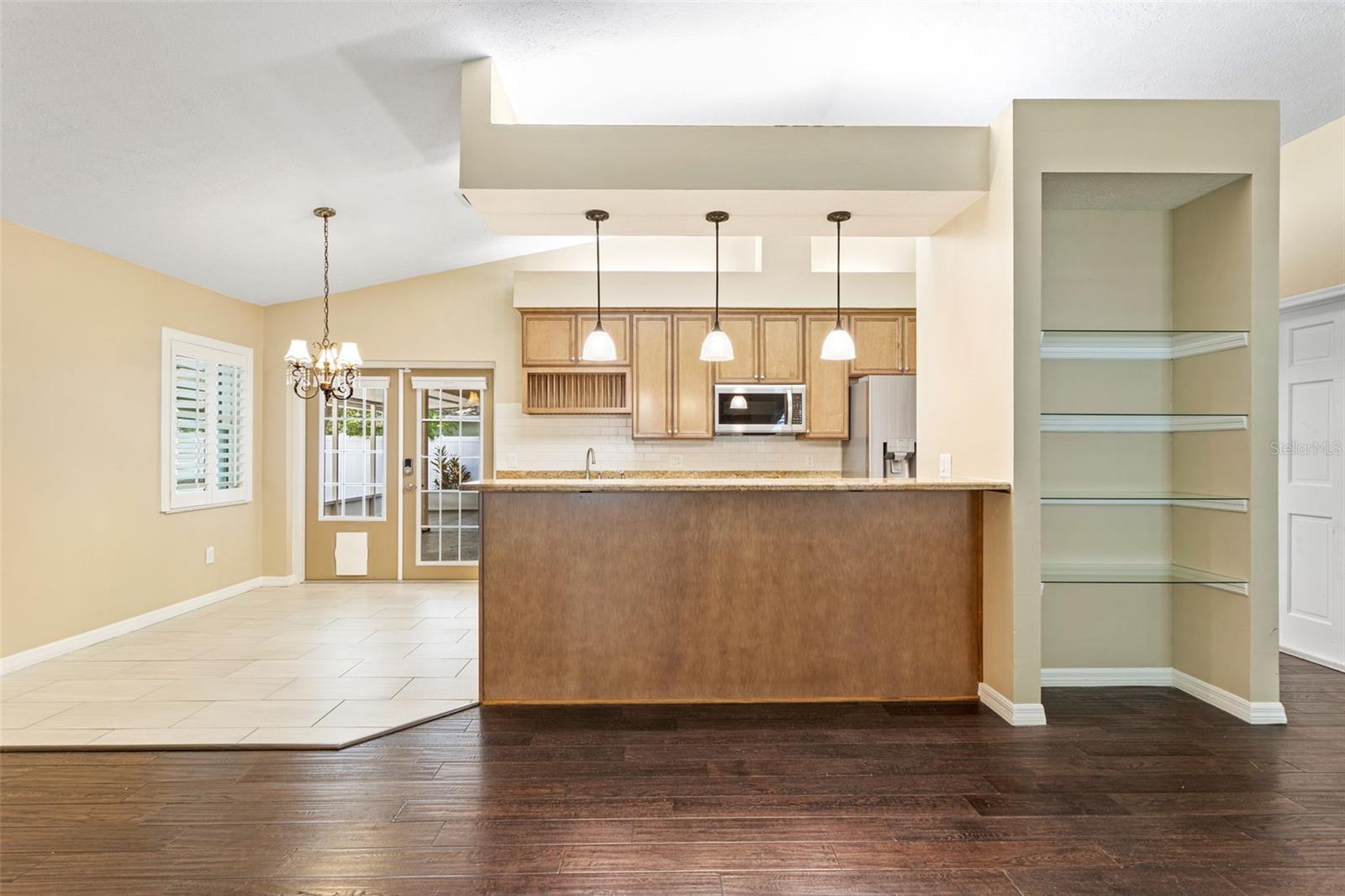 Kitchen beside Eat-In Dinette area